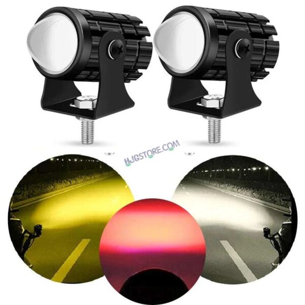 Second image of HJG Mini Devil Spot Light with Red DRL, White, Yellow Light Car Motorcycle Truck Off Road 20w Spot Fog Lights Driving Spotlight HJG Original Spot Light Fog light Devil Mini Drive, Pack of 2