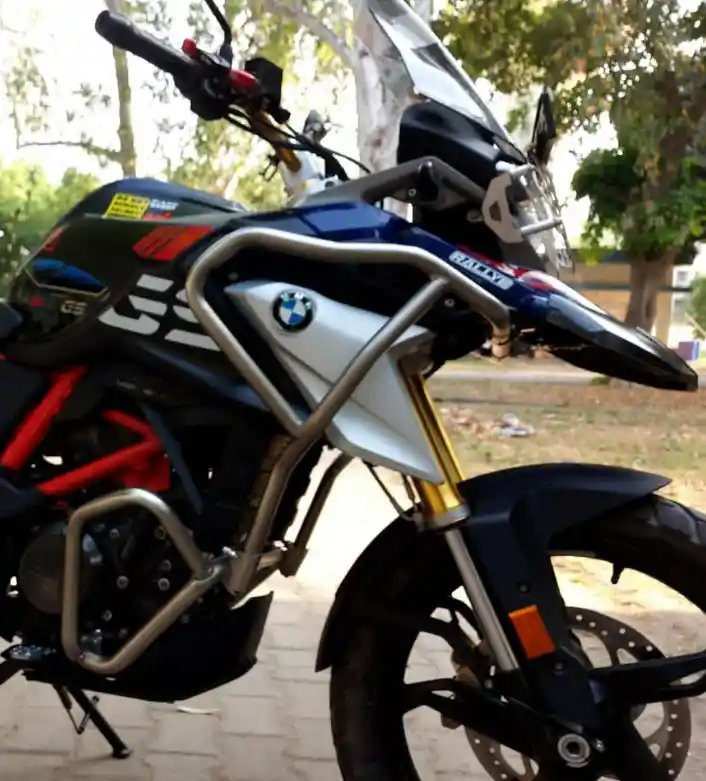 BMW 310 GS FULL CRASH GAURD WITH BASHPLATE (COLOR SILVER) Mild Steel