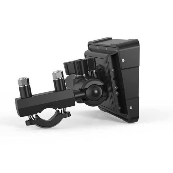 Second image of Universal IP67 Waterproof 5 inch Touch Screen Motorcycle Android Auto Motorcycles Carplay Gps Navigation Apple Carplay Display with camera front and rear