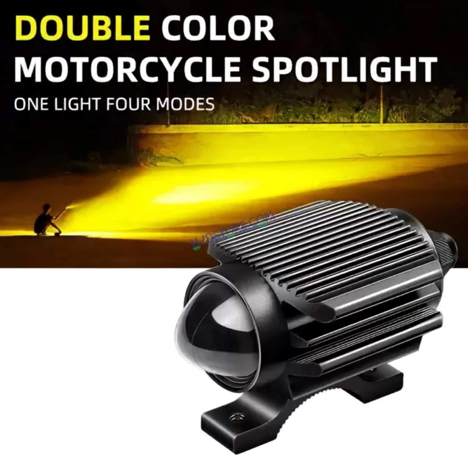 Second image of HJG Devil Fly Foglight 80W with Red DRL Mini Fly Foglight Light Red Devil Eye Light Multiple Connecting Red Yellow White Color HJG Mini Devil Fly Foglight, Pack of 2