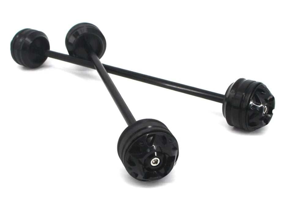 Second image of BMW ACCESSORIES INDIA FRONT & REAR AXLE SLIDER FORK WHEEL PROTECTION CRASH PAD KIT FOR BMW G310GS G310R