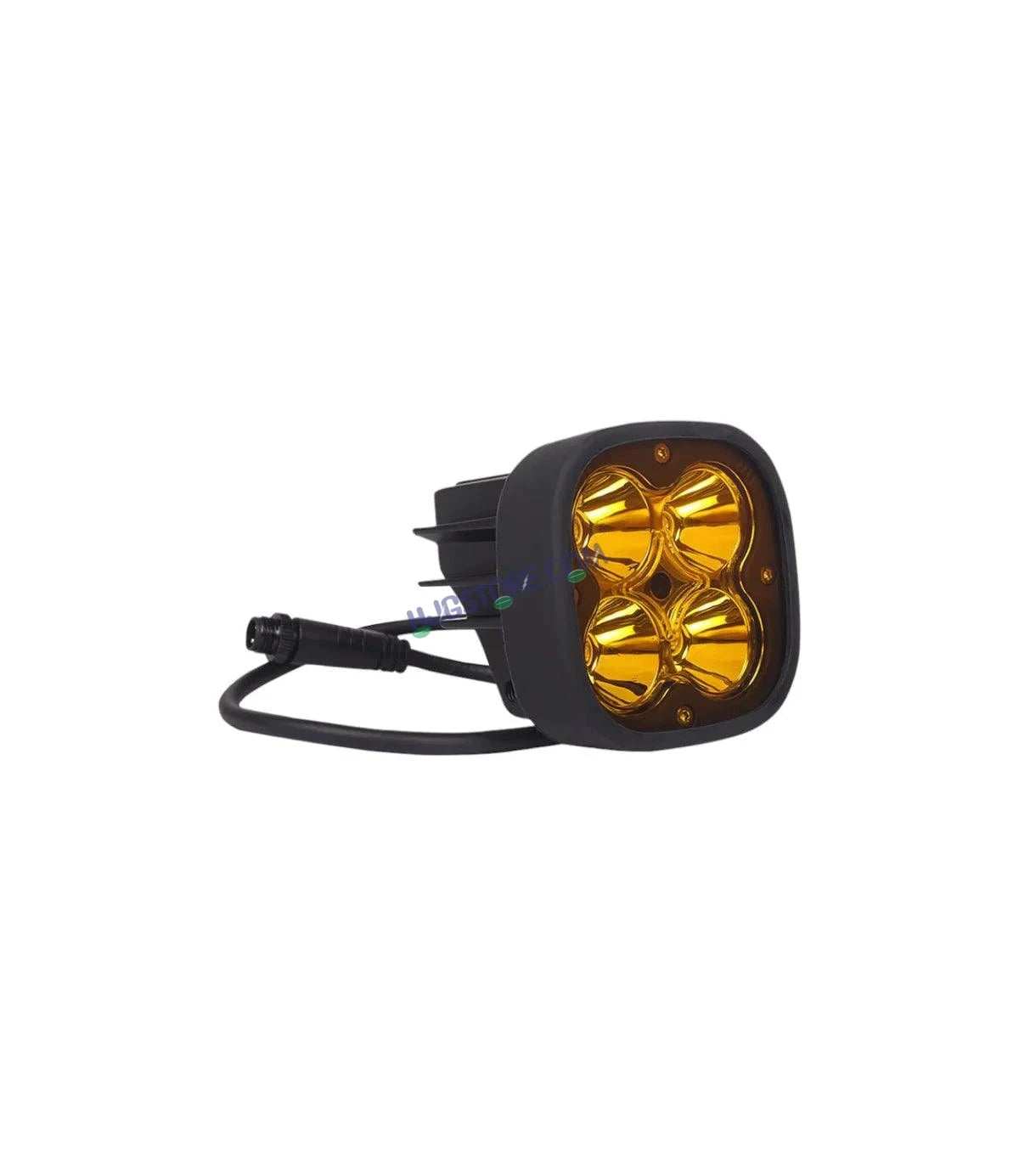 Second image of Original HJG 4x4 LED with Brightness Controller Switch Fog Light: 120W-12V White, Yellow Filter Cap