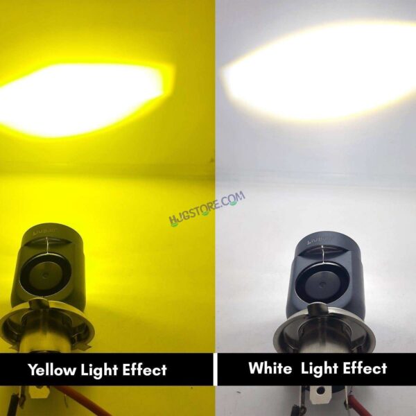 Second image of LIU HJG Motorcycle LED Headlight Bulb Yellow/White With H4 Fitting (12V-36V) (30W-50W, pack Of 1)