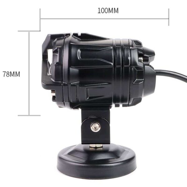 Second image of Universal Motorcycle Dual Color Led Fog Light With Wiring Kit Wiring Harness+ Fuse +Switch+ Relay + Strobe Flasher for Two Led Work Fog Light Plug N Play System ( 90W)(10-80V DC)