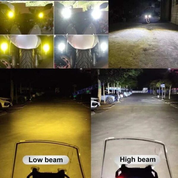 Second image of HJG Mini Spot Light Devil with Red DRL, White, Yellow Light Car Motorcycle Truck Off Road 20w Spot Fog Lights Driving Spotlight HJG Original Spot Light Fog light Devil Mini Drive, Pack of 2