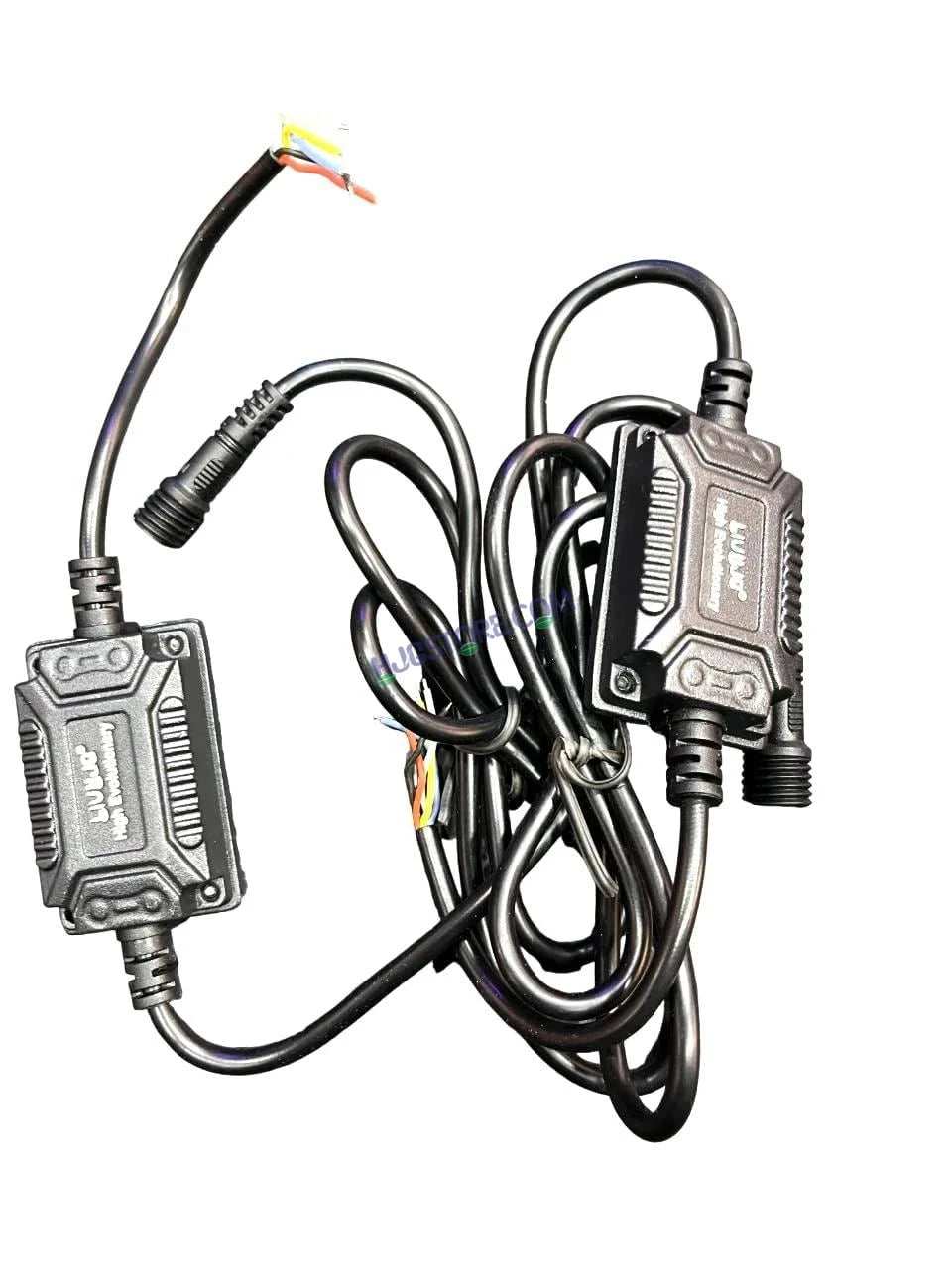 Second image of HJG CO-2 30W plus 30W 60W (30 * 2) Future 1 LED Mini Drive Light Red Devil Eye Light Co2 Multiple Connecting Red Yellow White Color With Wiring Harness Kit