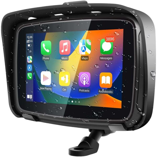 Motorcycle GPS Wireless Carplay/Android Auto Waterproof Screen