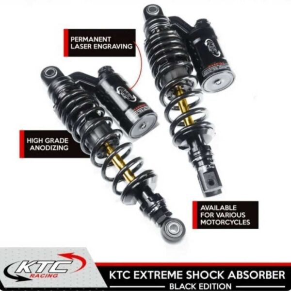 YAMAHA AEROX ACCESSORIES YAMAHA AEROX REAR SHOCK ABSORBER 305MM BLACK