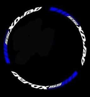 Second image of YAMAHA AEROX ACCESSORIES INDIA YAMAHA AEROX WHEEL RIM TAPE ( WHITE BLUE )