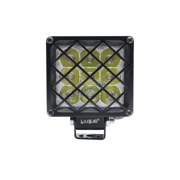 HJG 9 LED Grille 60W Square Fog Light with Flashing Mode For Universal For Bike Universal For Car (Set of 2) 60W HJG