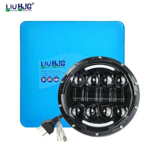 HJG 7 Inch 7 Inch Led Headlight For Land Rover Defender Accessories Halo Led Lights For Royal Enfield Thar 231053