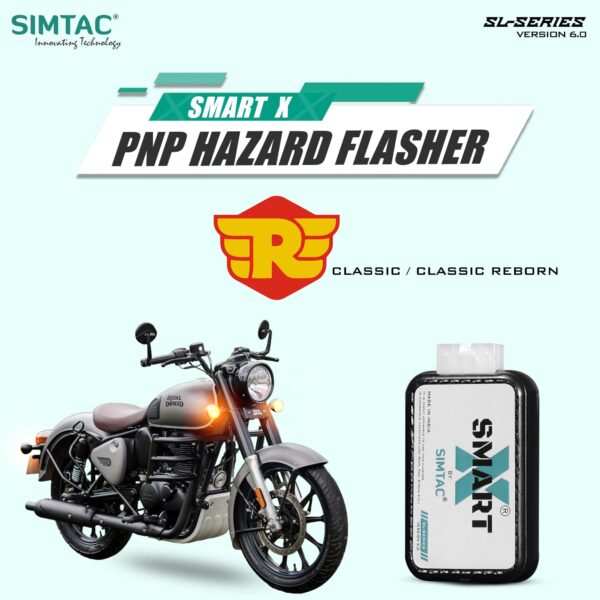 ROYAL ENFIELD CLASSIC & CLASSIC REBORN SIMTAC SWITCHLESS SMART-X HAZARD FLASHER REA-SL6
