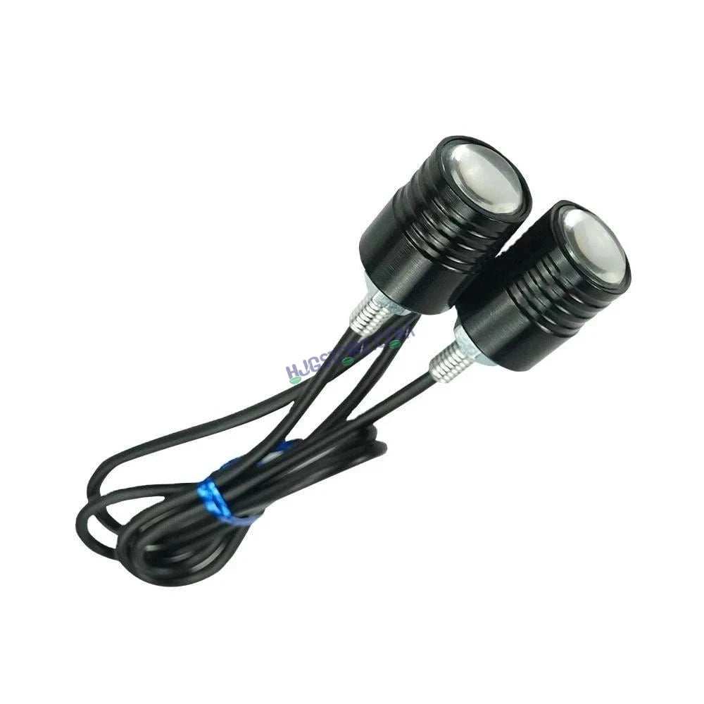 HJG BLUE Strobe Light with Flashing Handle Light BLUE Universal for Motorcycle, Car, SUV Set of 2 Strob Light HJG, Blue)