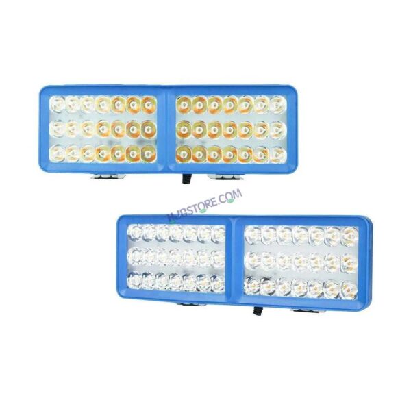 HJG 42 LED Rectangle Foglight Foglamp 3 Colour White, Warm White, Yellow HJG Foglight HJG Car Accessories Led Headlights Mini Driving Lights Led Fog Lights For Motorcycle Lights, Set of 2