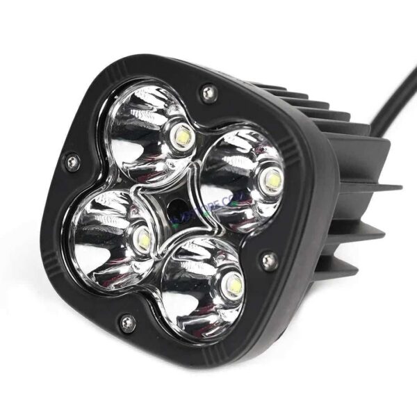 Second image of HJG Original 4 LED CREE 60W Fog Light Auxiliary Light For All Motorcycles With Yellow Filter Cap (2 Pcs)
