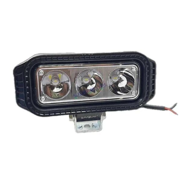 HJG 3 LED Heavy New Model 40W Fog Light Waterproof CREE LED Fog Light with 3 Mode Function High Beam/Low Beam & Flashing for Bike/Motorcycle and Cars (40W, Black, 1 PC)