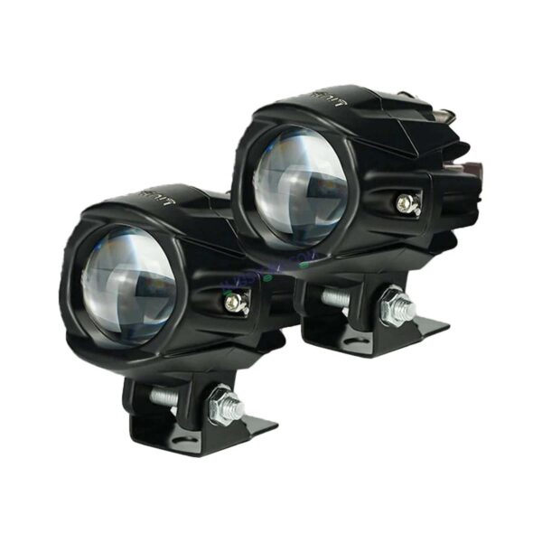 Second image of HJG New Model Alien Projector LED Fog Light Dual Shot 80W Fog Light For Bike/Car/Thar/Jeep ( Cool White/Yellow with Red DRL, 40W each * 2 = 80W Total ) - Pack of 2