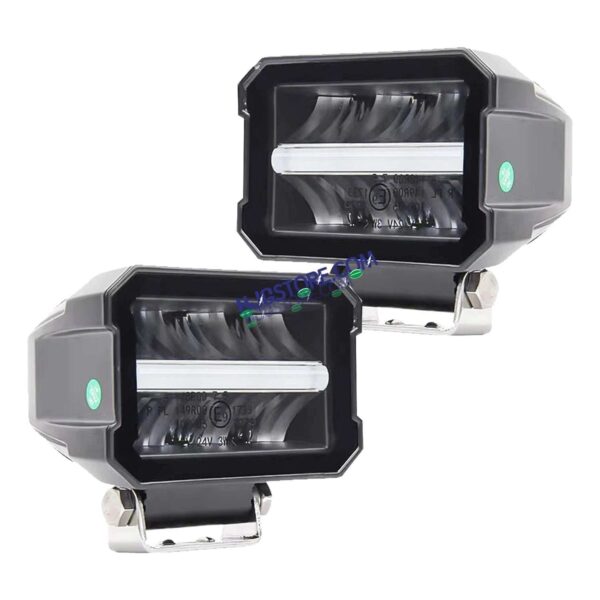 HJG LIU HJG Minus Box New Model Fog Light Minus White DRL HJG Minus Box Dual Lens 60W Foglight with Power Adaptor Foglight Ultra Wide Dual Intensity LED Driving Fog Lights White (2*60W=120W) Universal For All Cars & Bikes, HJG Minus DRL Box Fog, Pack of 2