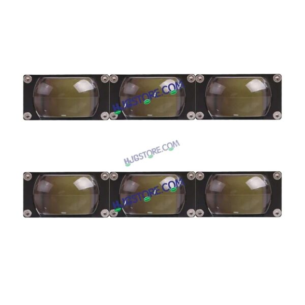 Second image of HJG Original Waymaker 3 LED New Model Slim Drive Dual Colour Fog Light Mini Drive Light Version 4 With Red Devil Eye And Wiring With Canbus For All Cars and Motorcycles (2Pcs) HJG Waymaker Foglight HJG New Model 3 LED with Canbus Wiring