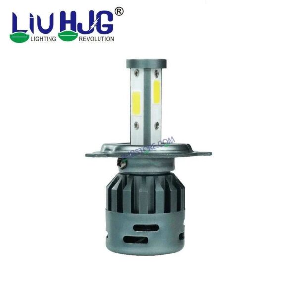 Second image of HJG M3 Mini ORIGINAL LED Headlight Bulb H4 50W For All Motorcycles (Low and High Beam Bulbs (White) AC/DC 50Watt 3 Side Chip) - Type H4 Hi/Lo