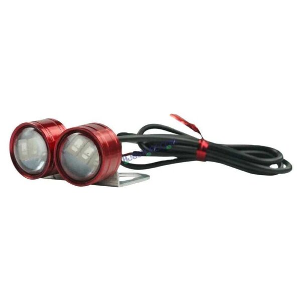 HJG Red Strobe Light with Flashing Handle Light Red & Blue Universal for Motorcycle, Car, SUV Set of 2 Strob Light HJG, Red