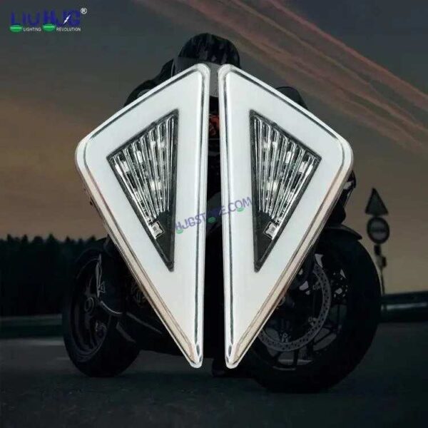 HJG Bike Indicator Waterproof Flexible Blinker Bright LED Indicators Universal For All Bike Models Motorcycle Turn Signal Lights HJG Indicator with DRL 231114 231113
