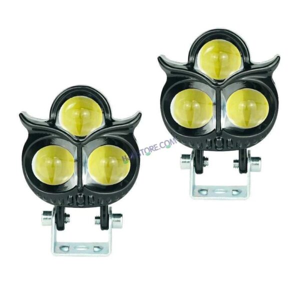 Second image of HJG 3 LED Owl Foglight Foglamp HJG Car Accessories Led Headlights Mini Driving Lights Led Fog Lights For Motorcycle Lights, Set of 2 HJG Owl Foglight