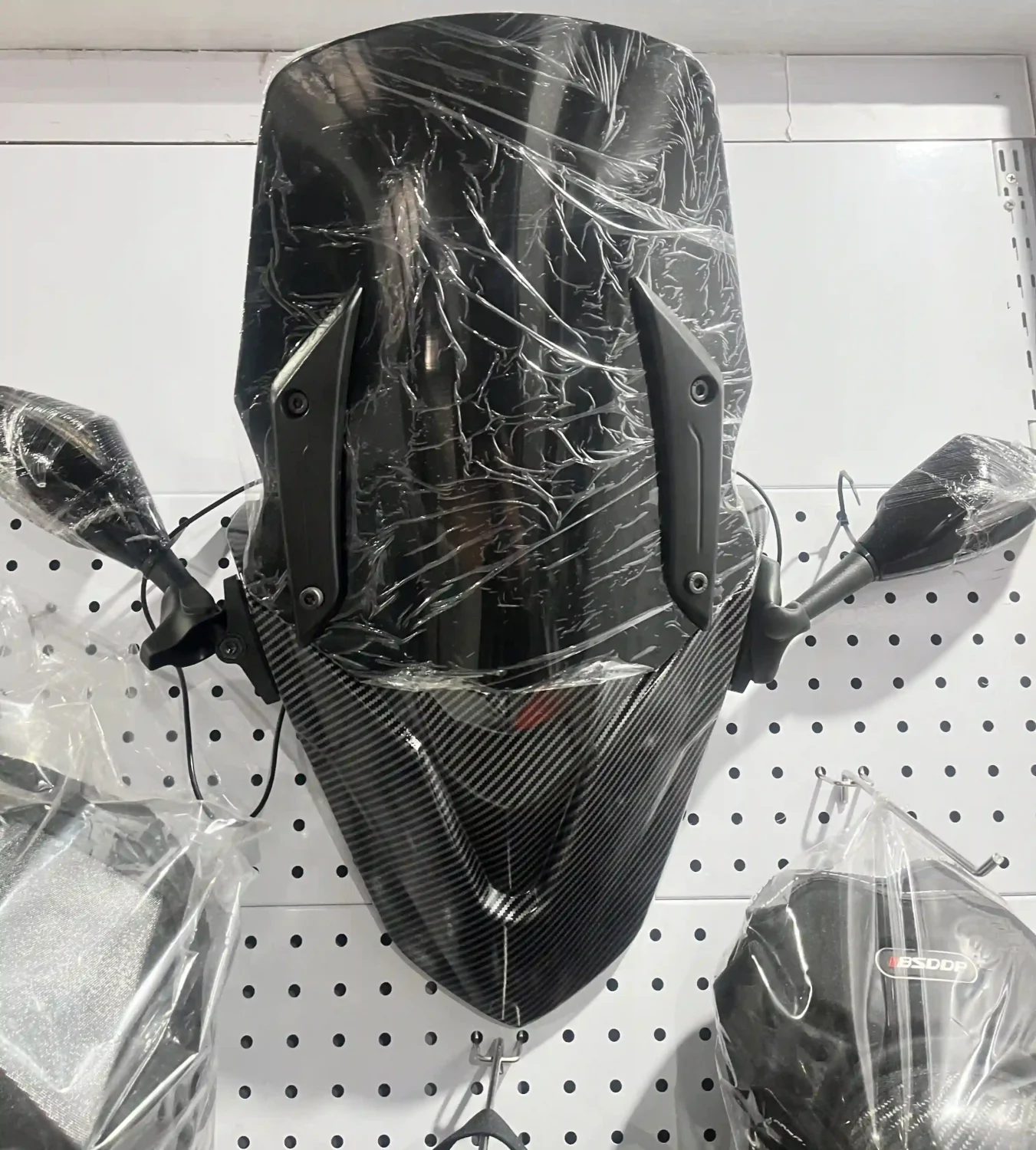 Second image of Burgman Forza Kit Touring Windshield With Led Mirror