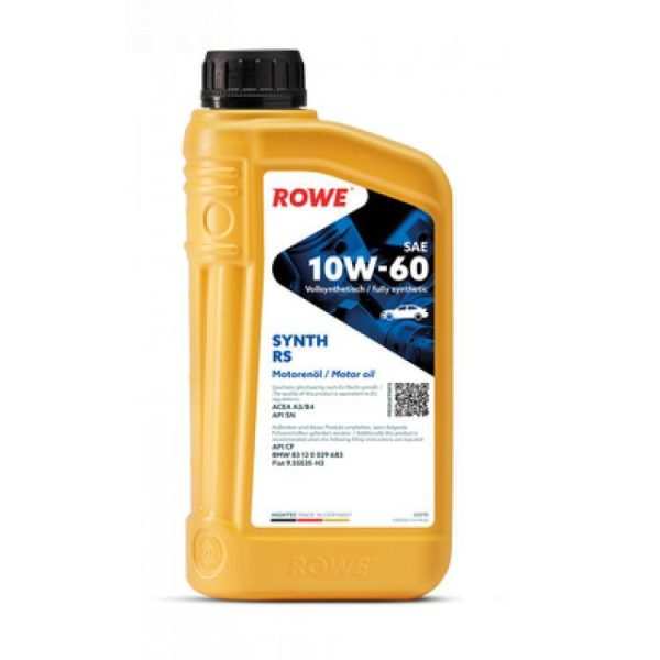 Rowe Engine Oils Hightec Synth RS SAE 10W-60 (1 Lit) – 20070-0010-99