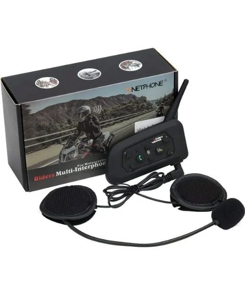 Vnetphone V6 Motorcycle Bluetooth Intercom Headset