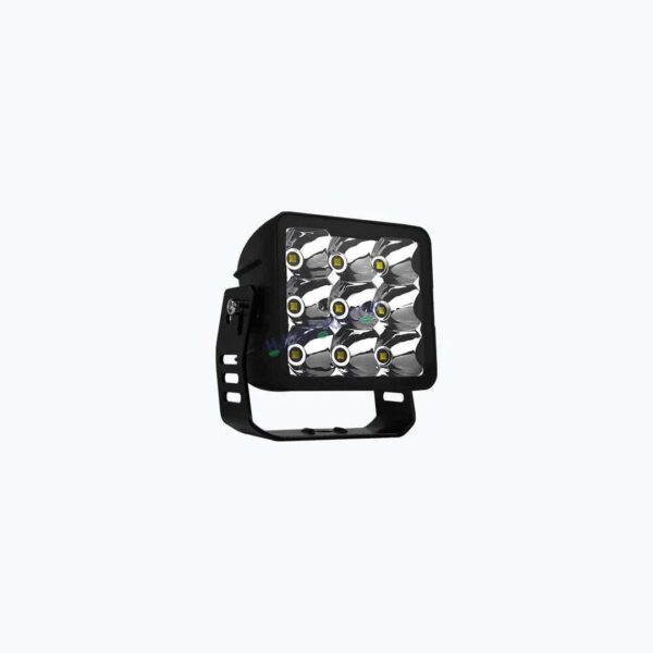 Second image of HJG LIU HJG 70W 9 LED Bezel Less Square White Fog Light (9V-36V, DC) Universal for All Vehicles New Model Fog Light HJG 9 LED Bezelless 70W Foglight with Power Adaptor Foglight LED Driving Fog Lights White (1*70W) Universal For All Cars & Bikes, Pack of 1