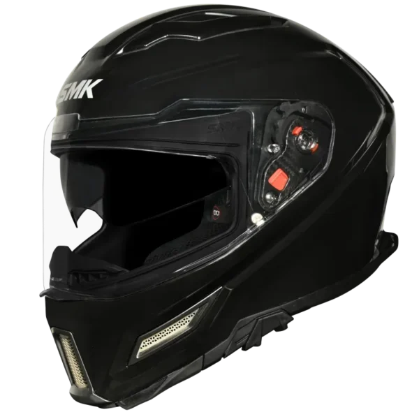 SMK Agnar Solid Gloss Black (GL200) Helmet