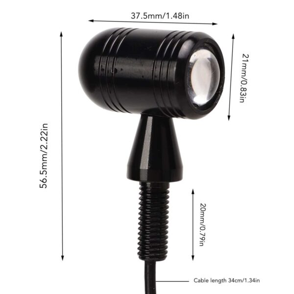 Motorcycle Indicators Turn Signal Lights For For Ktm, Hero, Kawasaki Gixxer, R6, Ninja 300, Cbr, R15 V4, Ninja, R15 V3, Pulsar Rs, Yzf R15, R15 V2(Yellow) - Led