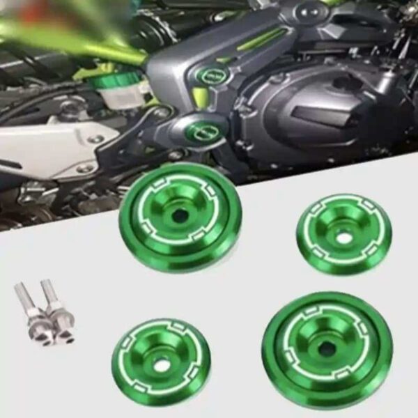 Frame Fairing Bolt Hole Cap Cover Plug For Kawasaki Z900 Green