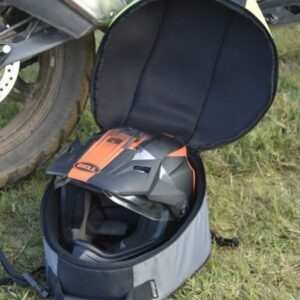 Second image of Helmet Bag (Yellow & Black)- For Off-Road & Dual Sport Helmets With Peaks